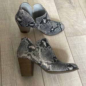 snake skin boots
